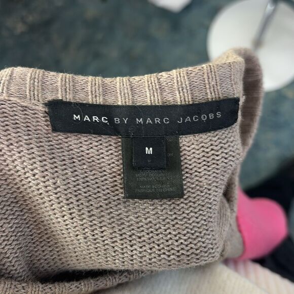 Marc Jacob's Tan Pink Pocket Front Cardigan - Picture 5 of 6